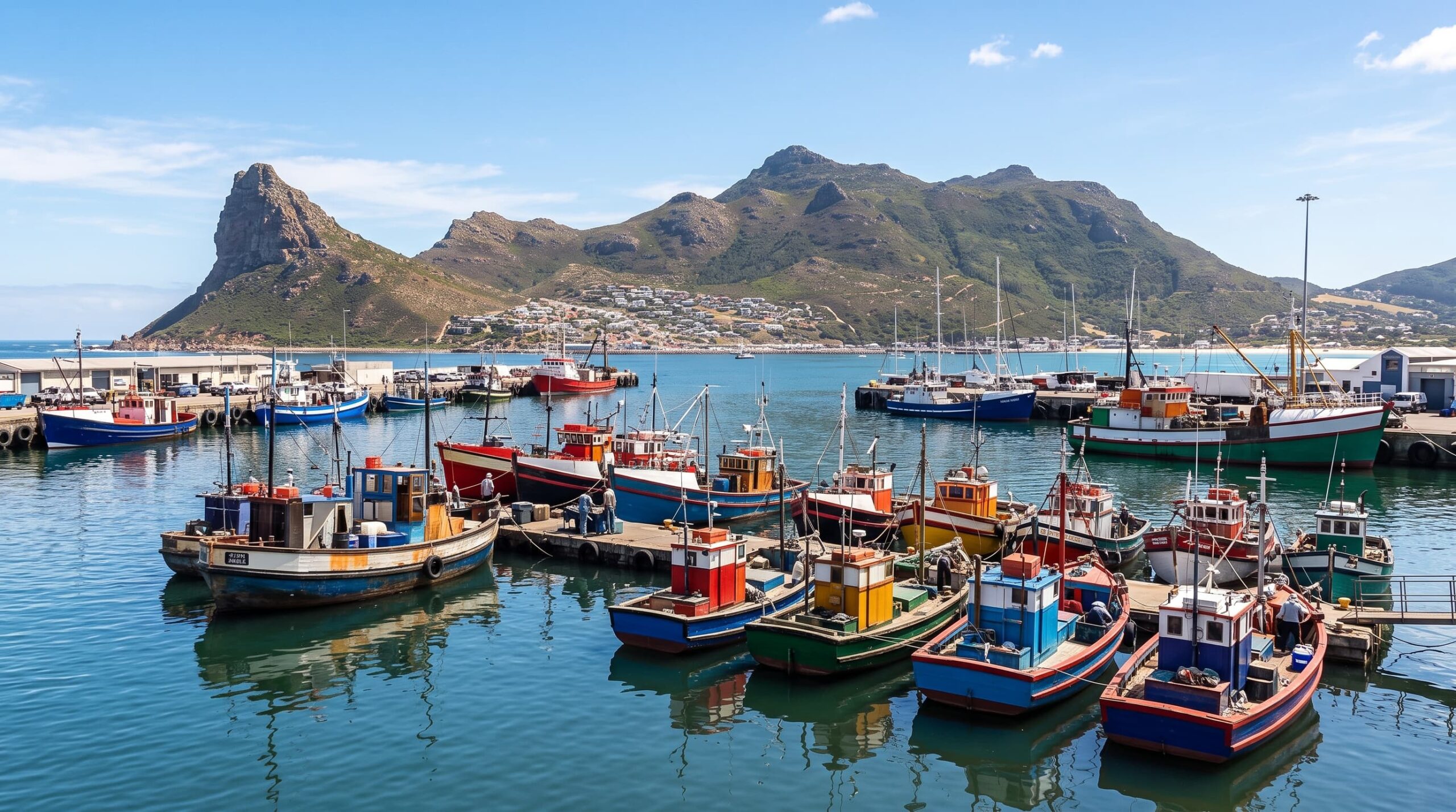 Fishing boats in Hout Bay harbour